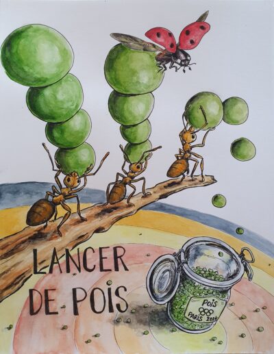 lancer de pois